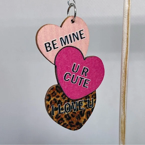 Heart Shaped Statement Earrings - Picture 6 of 9